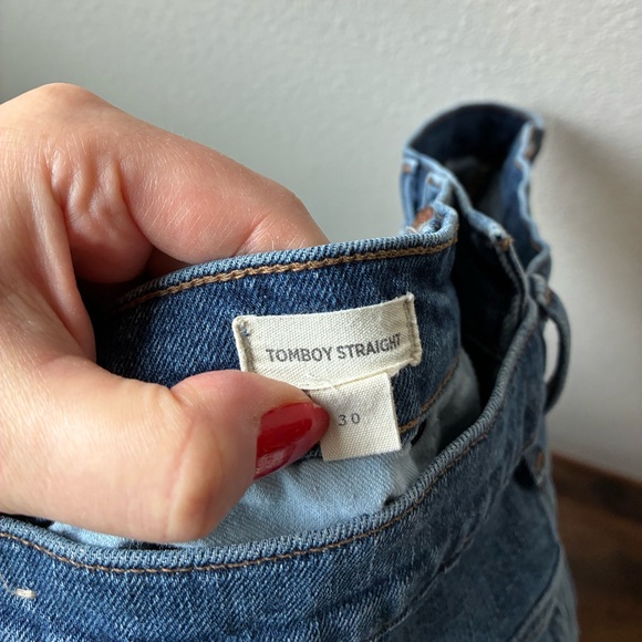 EUC Madewell Tomboy Straight Jeans (Size:30) - Picture 7 of 9